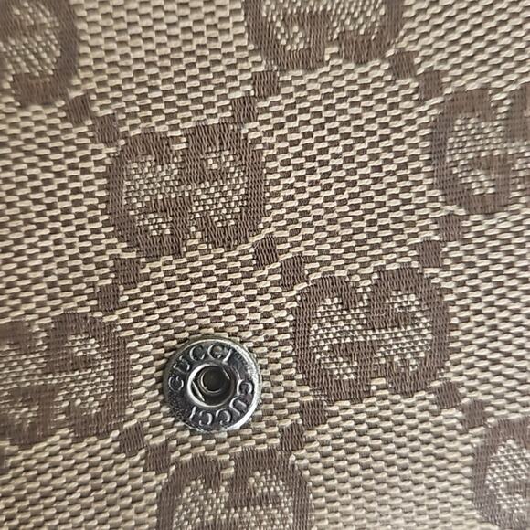 Gucci Beige Canvas Bifold Monogram Wallet - Unisex - Picture 9 of 13